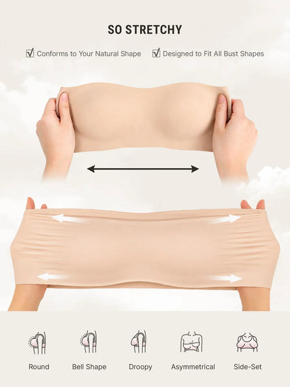 Butter-Soft Strapless Bandeau Bra