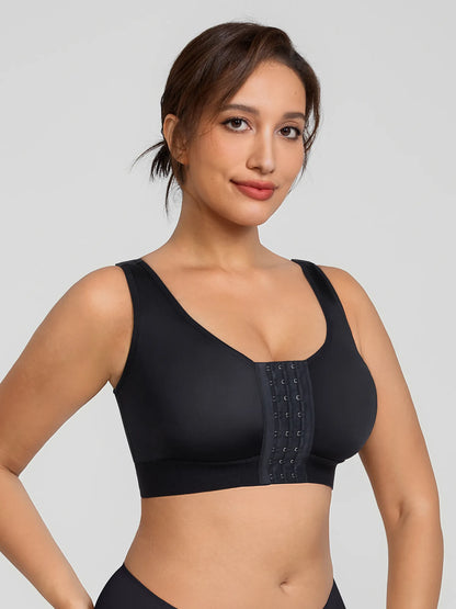 Supportive Front-Closure Breathable Bra