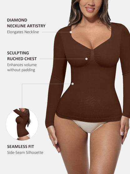 Seamless Long-Sleeve Everyday Shaper Top [BOGO]