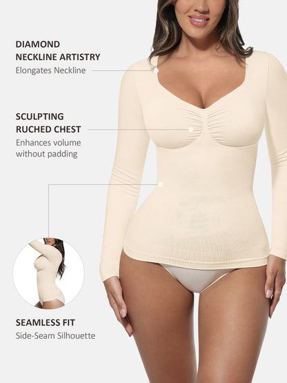 Seamless Long-Sleeve Everyday Shaper Top [BOGO]
