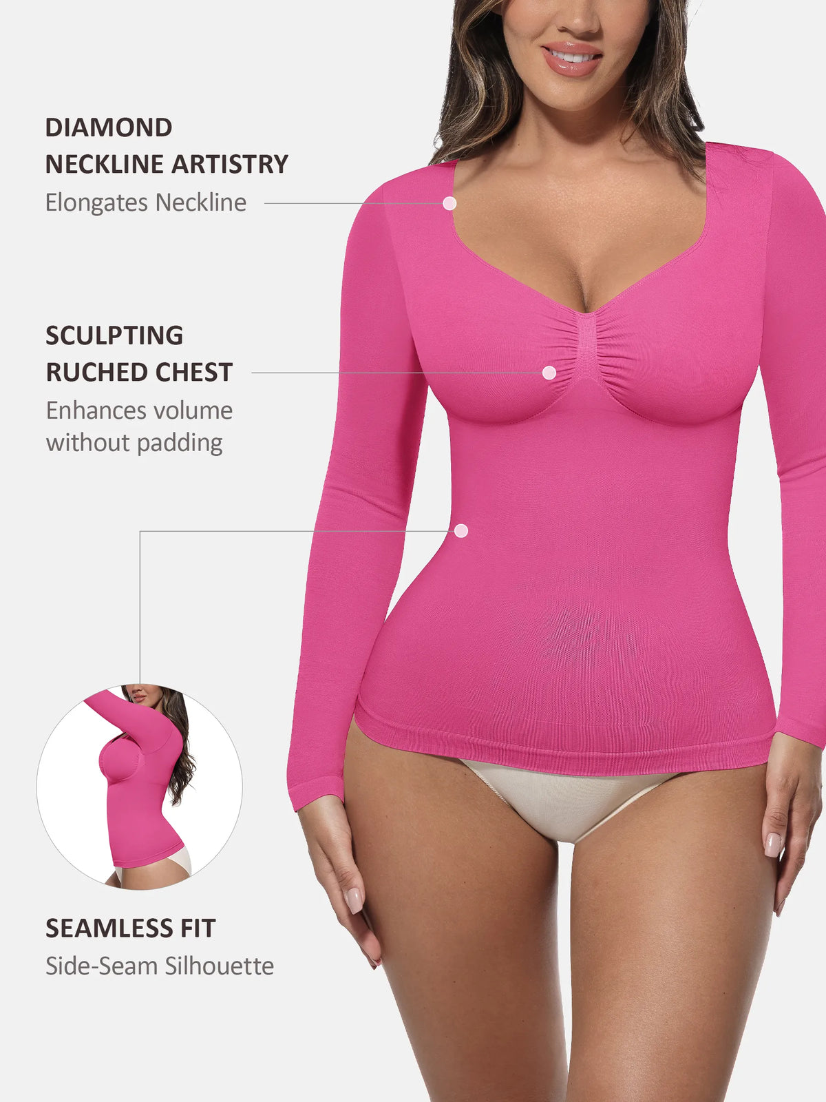 Seamless Long-Sleeve Everyday Shaper Top [BOGO]