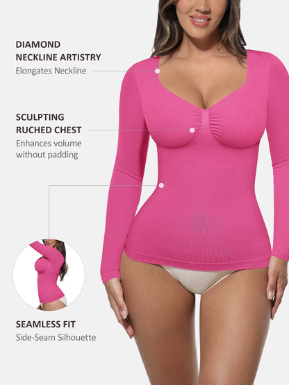 Seamless Long-Sleeve Everyday Shaper Top