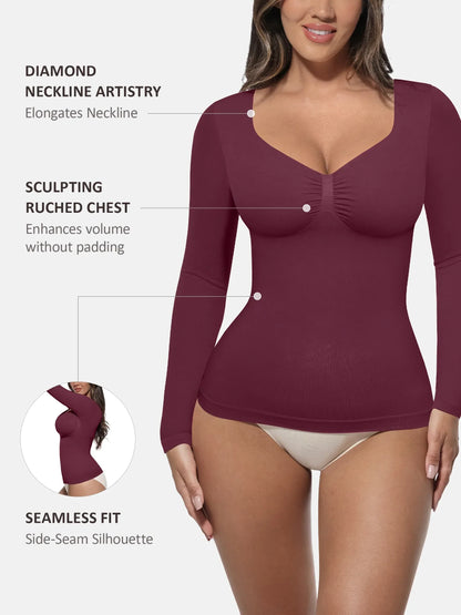 Seamless Long-Sleeve Everyday Shaper Top [BOGO]