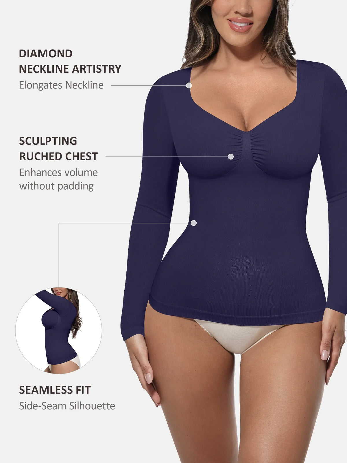 Seamless Long-Sleeve Everyday Shaper Top [BOGO]