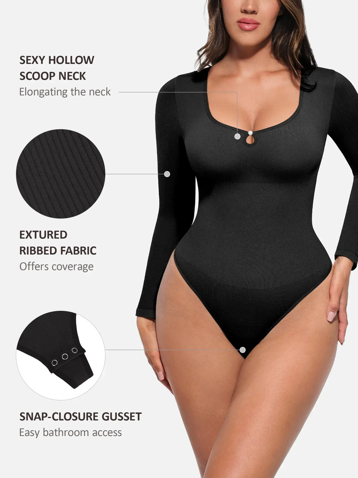 Seamless Ribbed Bodysuit [BOGO]