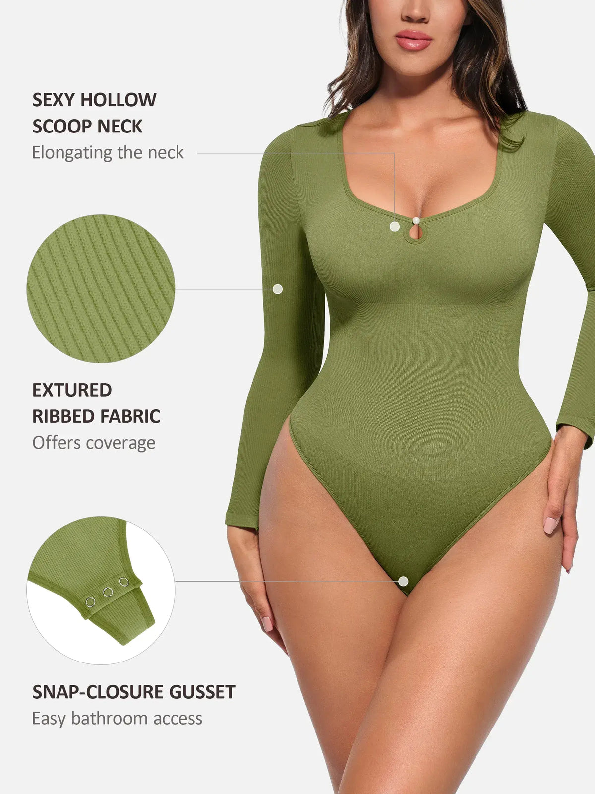 Seamless Ribbed Bodysuit [BOGO]