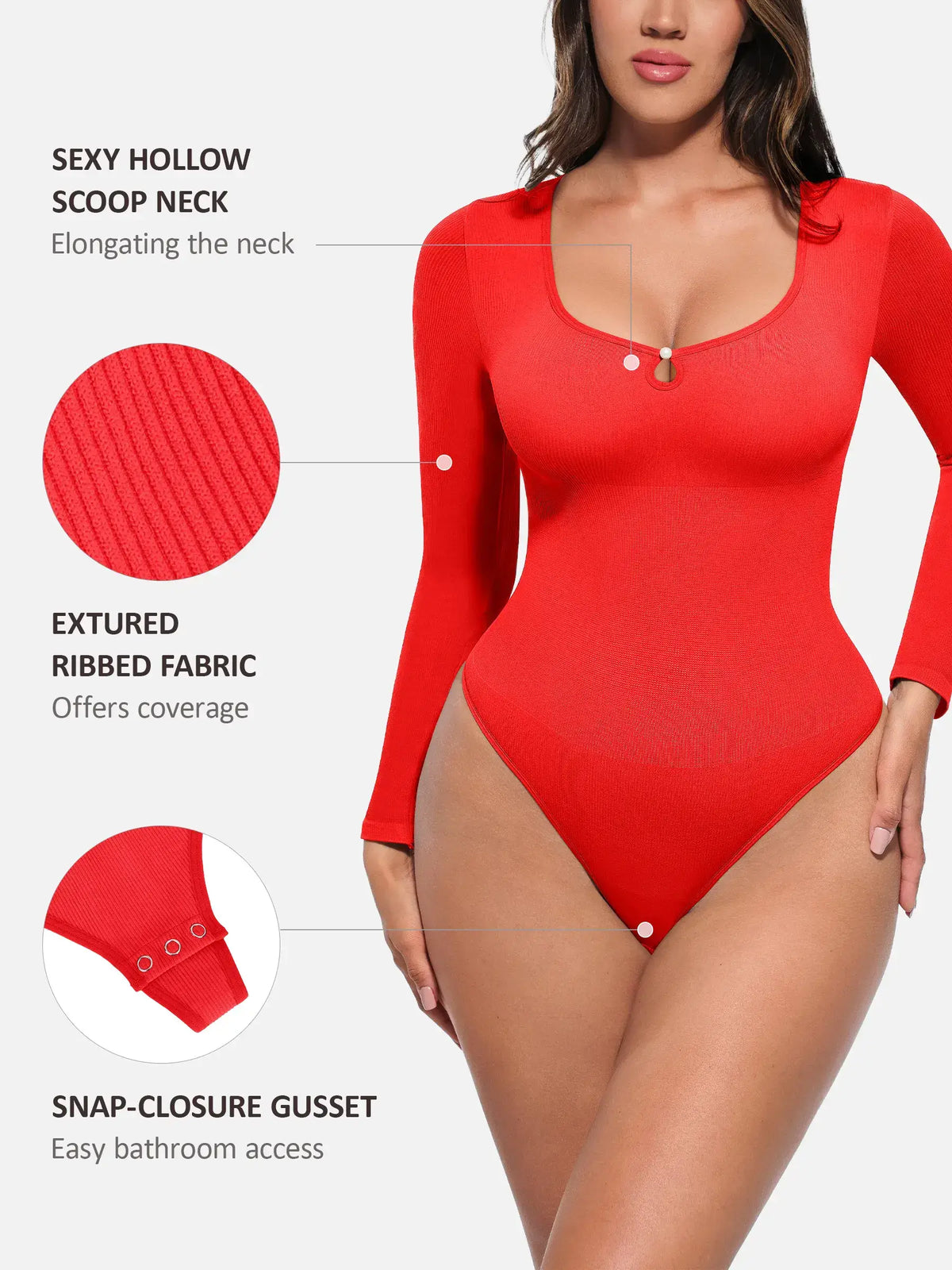 Seamless Ribbed Bodysuit [BOGO]