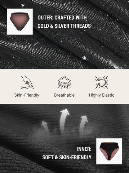 Seamless Shimmer Low-Rise Thong