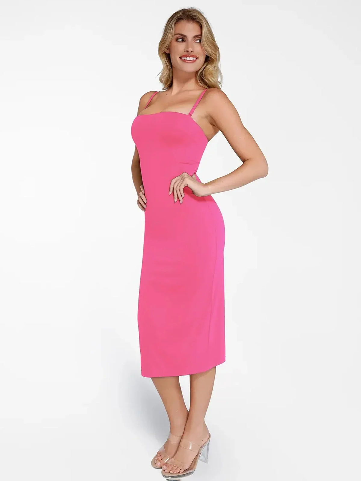 Bluetag Cooling Shapewear Slimming Midi Tube Dress